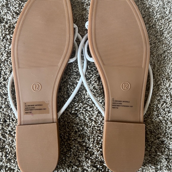 A New Day white sandals, never worn size 12 - Picture 3 of 3
